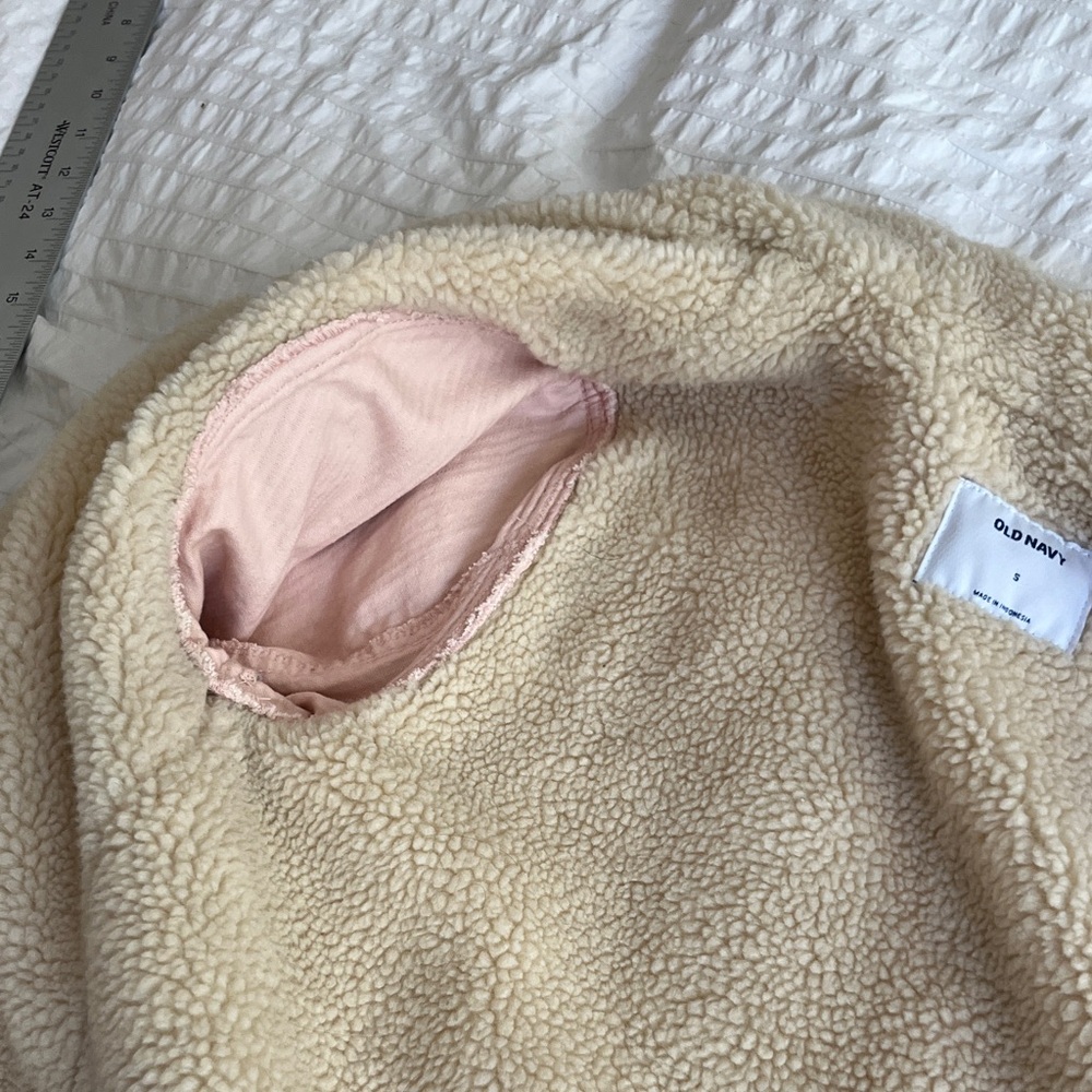 Old Navy Pink Corduroy Sherpa-Trim Jacket - Picture 6 of 7